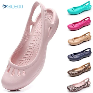 Sapatos De Enfermeira , Sandálias De Calcanhar Chatas , Estudante De Praia De Plástico , Eva Garden