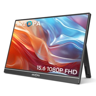 ARZOPA A1 - 15.6 inch FHD Monitor Portátil 1080P Tela IPS de Exibição Externa com USB-C mini-porta HDMI para Laptop Mac