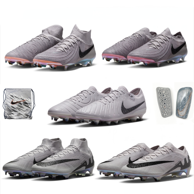 Marca Nova Yuesha FG de malha completa Anti-derrapante Botas de futebol de grama à prova d'água PHANTOM LUNA ELITE FG