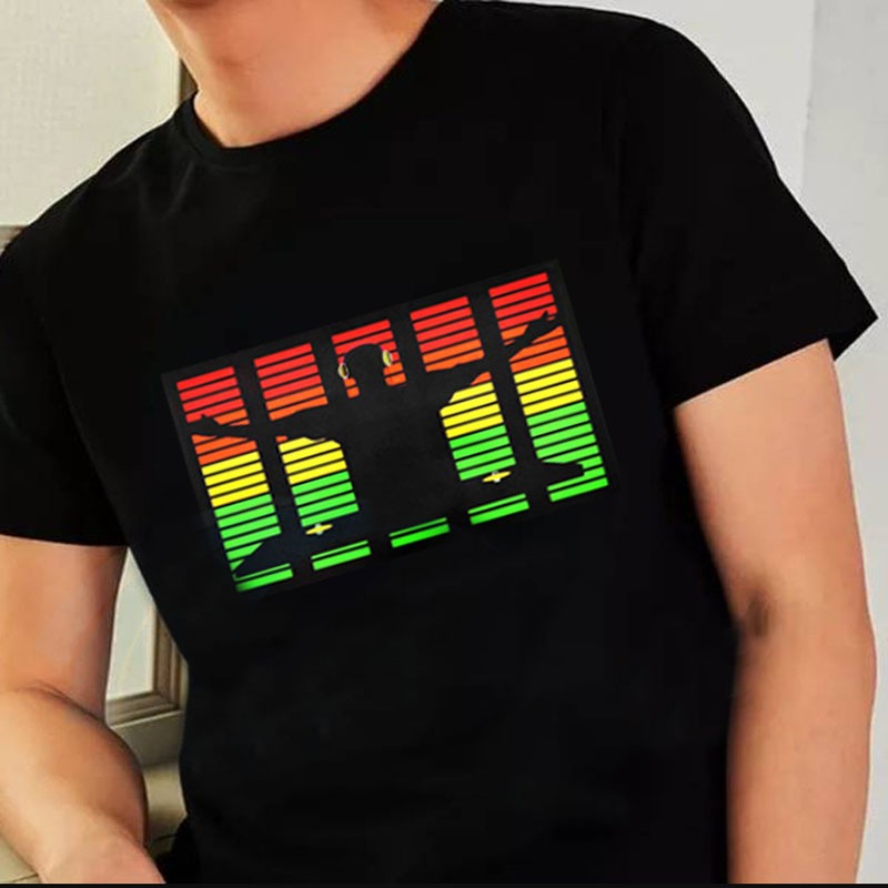 led Roupa Luminosa De Desempenho De Equipe DJ Camisa Especial De Festa De Palco