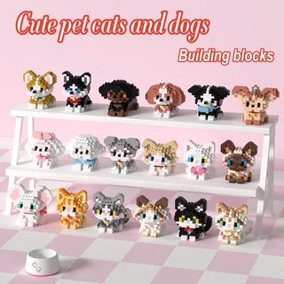 Blocos De Montagem Para Cães E Gatos , Belos Presentes Decorativos , Brinquedos Educativos Com Haste , Brinquedo Crianças
