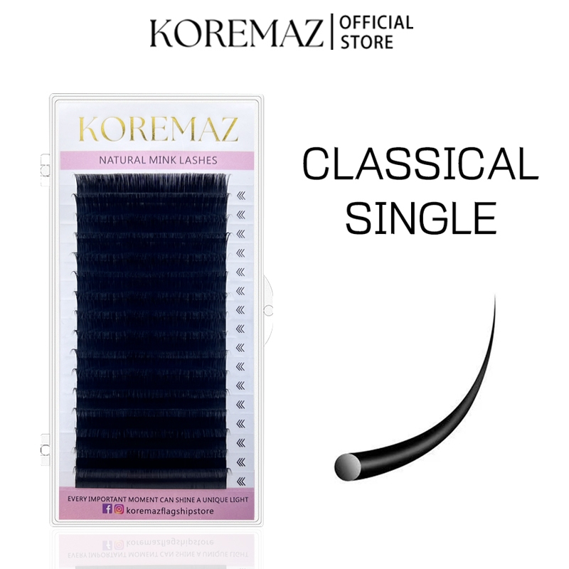 KOREMAZ 16 Lines C/D/DD+ Cílios Postiços De Seda Cílios Postiços Cílios ...
