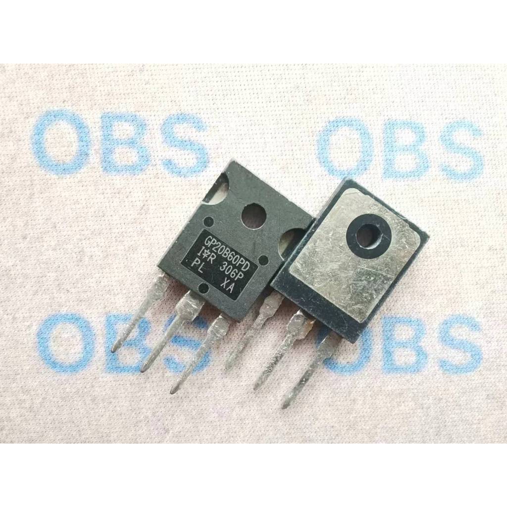 ((5pcs) Gp20b60pd Marca Nova Original IRGP20B60PD TO-247 Tubo IGBT 600V ...