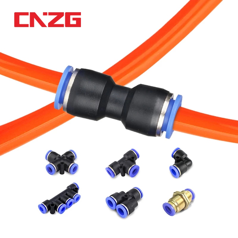 Conexões Pneumáticas Adaptador De Mangueira Hidráulica Conector De Tubo Redutor De Ar Acessórios Do Compressor Forma Y/Elbow/Straight 4/6/8/10/12mm