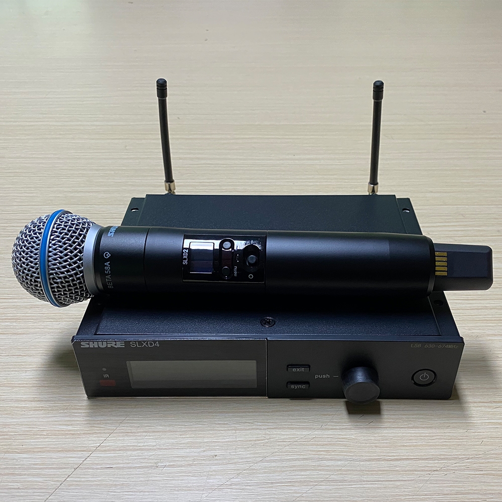 SHURE BETA 58A SLX2 SLX4 ワイヤレスマイク SHURE BETA 58A SLX2 SLX4 ワイヤレスマイク SLX2 - Shureワイヤレス