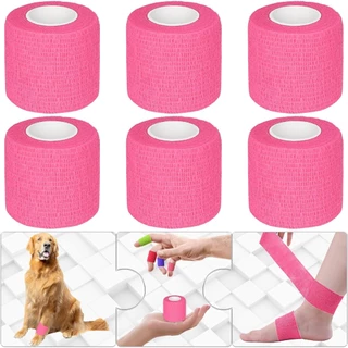 6Pcs 5m X4,5cm Tattoo Grip Bandage Cover Wrap Finger Wrist Proteção Elástica Não Tecida