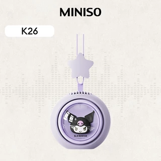 Miniso × Sanrio K26 Ventilador De Pescoço Pendurado Leve Simulado De Vento Natural Silencioso