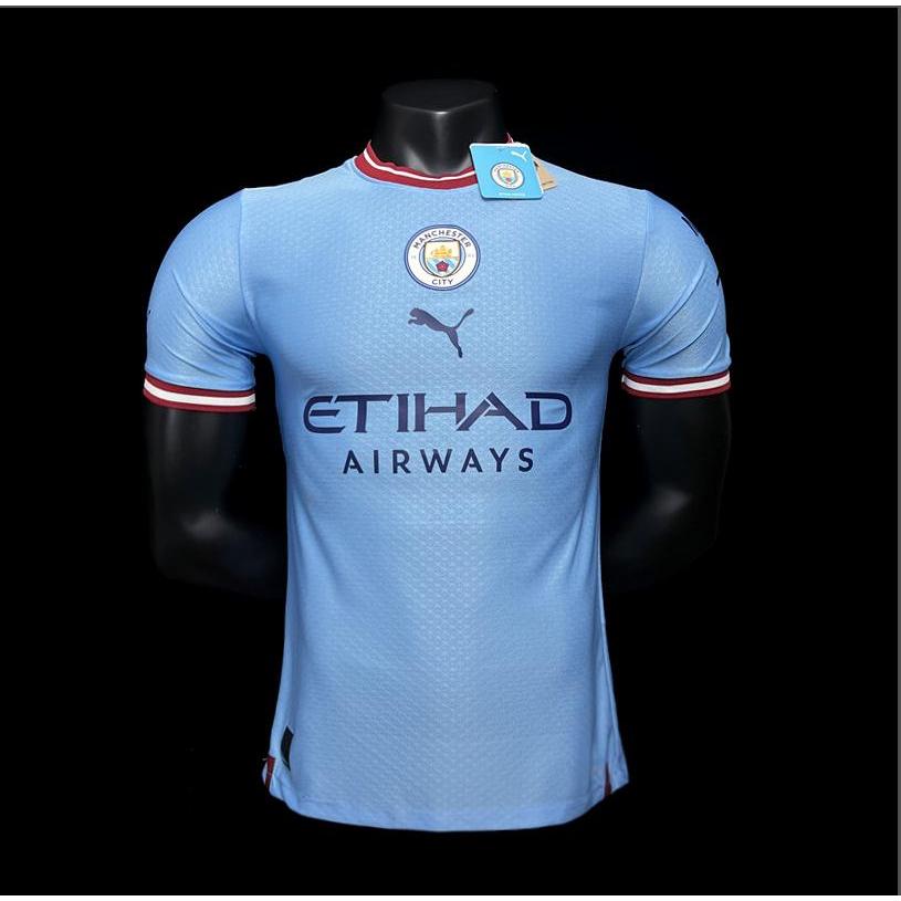 222/23 Versão Jogador Manchester City home Edição Especial Camisa De Futebol De Manga Curta Tailandesa 1 : 1