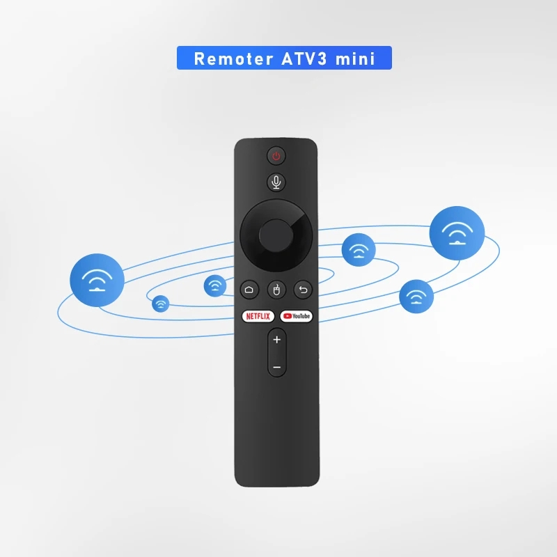 Controle Remoto ATV3 mini air mouse BT De Voz Sem Fio Caixa De TV ...
