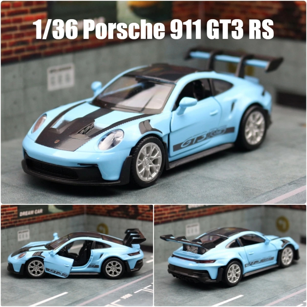 RMZ CITY 1 : 36 Porsche 911 GT3 RS Simulação Die Cast Car Modelos