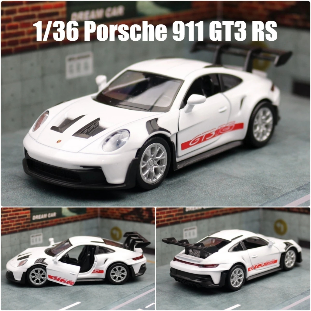 RMZ CITY 1 : 36 Porsche 911 GT3 RS Simulação Die Cast Car Modelos