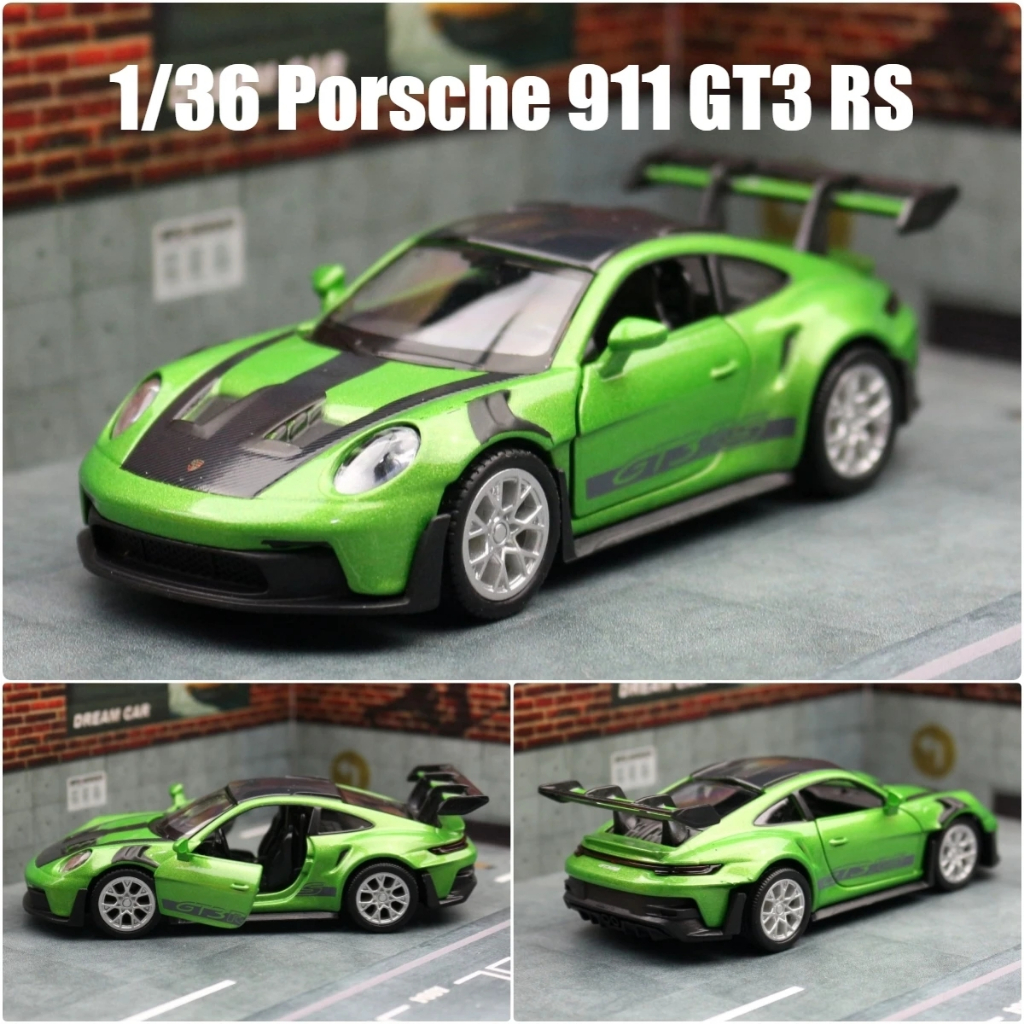 RMZ CITY 1 : 36 Porsche 911 GT3 RS Simulação Die Cast Car Modelos