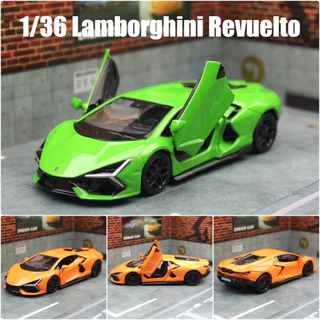 RMZ CITY 1 : 36 Lamborghini Revuelto HPEV Simulação Die Cast Car Modelos Diecast Alloy Metal Miniatura Pull Back Collection Gift Para Garotos Kid