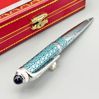 Caneta Esferográfica Carro * ier Triângulo Ciano de Luxo e Padrão de Escala Escrita Suave Papelaria Escolar Clássica