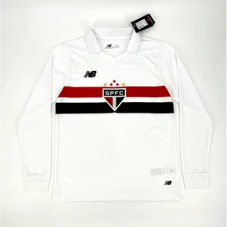 São Paulo 2024-25 Home Long Sleeves Camisa Esportiva Tailandesa top 1 : 1 De Alta Qualidade Jersey De Futebol