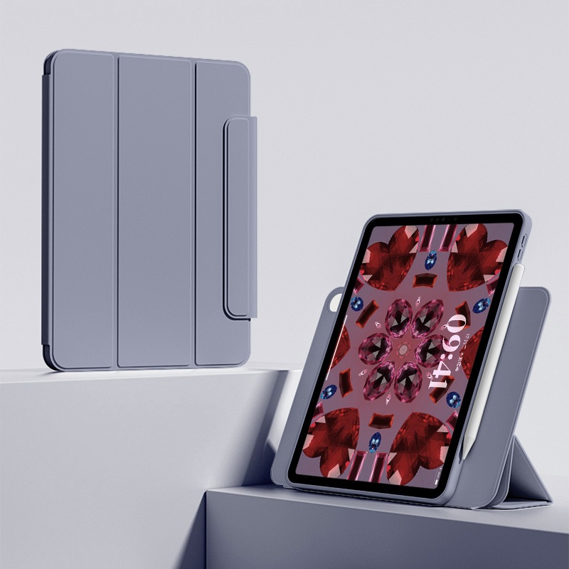 iPadアクセサリー ken12 KENKE Caixa Para ipad 3 Em 1 , Acrílica Transparente Removível