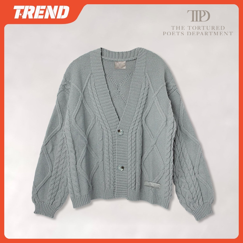 【 High Quality 】 Taylor Swift Merch TTPD Cardigan 1989 Taylor's Version Folclórico Fala Agora Reputação Camisola De Malha Bordada