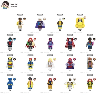 Superhero Minifigures X-Men Building Block Dolls Modelos Colecionáveis Brinquedos De Aniversário