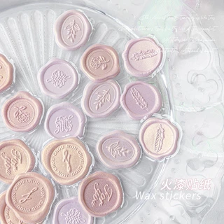 18 Pcs Selos De Envelopes Temáticos Flower , Cera Âmbar Convite De Natal Adesivos De Casamento