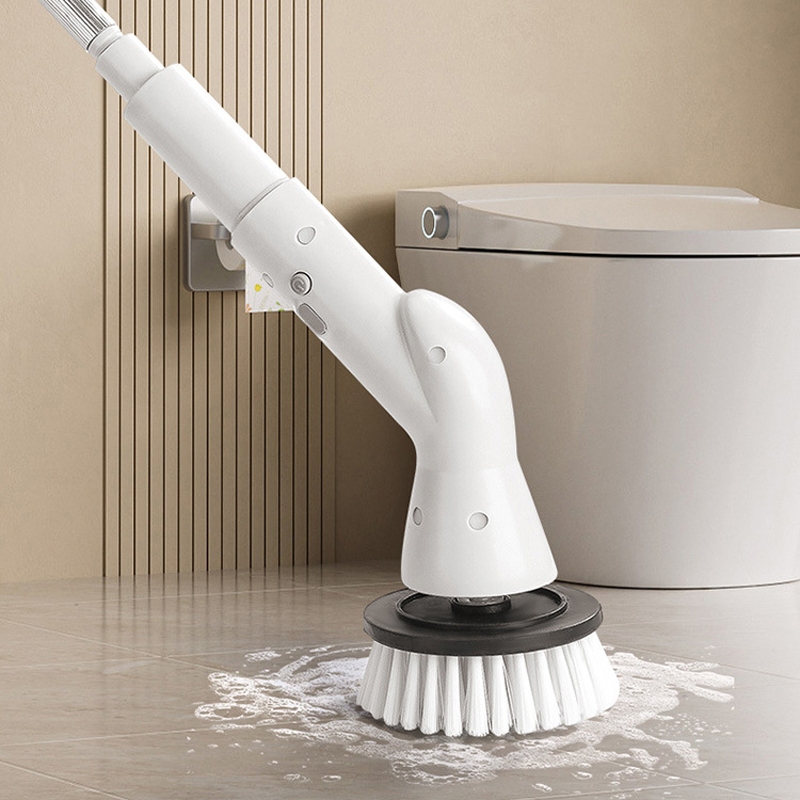 Escova de limpeza elétrica Escova de limpeza manual de cabo longo retrátil rotativa sem fio Multifuncional Automática de Vassouras / Copos de Vidro /Mop /Toilet
