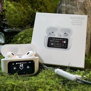Último Fone De Ouvido Bluetooth Sem Fio Com Porta Typc-C Smart Touch Screen ANC Ruído Cancelando Earbuds Visor LCD VS SAMSUNG smartwatch hk9 ultra 2 h13