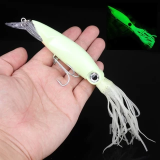 1pc Grandes Iscas De Pesca De Lula Artificiais No Mar 40g
