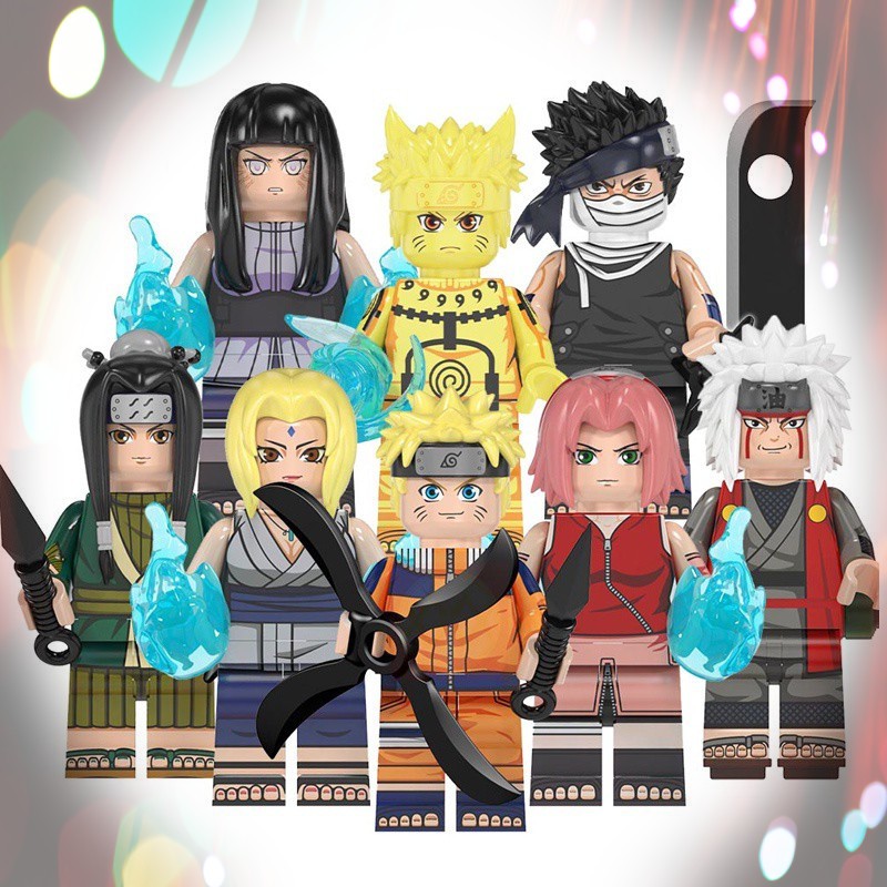 mini brinquedo modelo humano Naruto Minifigure Montagem de Pequenas Bloco de construção