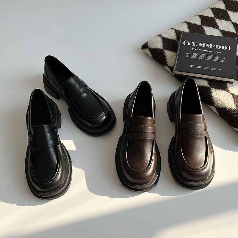 MAY Mocassins Clássicos Macios Respiráveis Antiderrapantes Bico Redondo Sapato Feminino Simples E Confortável