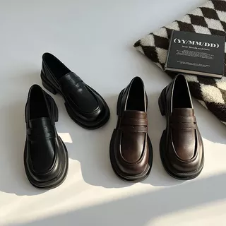 MAY Mocassins Clássicos Macios Respiráveis Antiderrapantes Bico Redondo Sapato Feminino Simples E Confortável