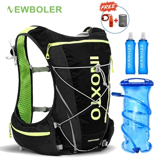 Homens Mulheres Bolsas De Bicicleta Trail Maratona Jogging Hiking Cycling 8L Hidratação De Corrida Colete Mochila Opcional Garrafa De Água