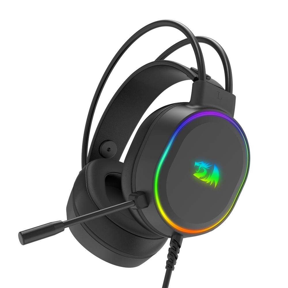 REDRAGON G588 RGB Fone De Ouvido Para Jogos , 7.1 USB Com Som Surround Microfone Computador PC Portátil