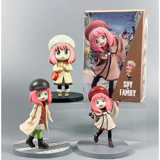 Anime Spy x Código Familiar : Brinquedos Com Figuras De Ação Em PVC Branco , Anya Theater Movie Version , Decoração De Mesa , Presentes Cortados Para Crianças