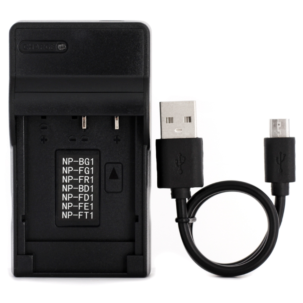 Chargeur USB LCD Pour Batterie Sony NP-BY1 - Compatible HDR-AZ1, Portable, Affichage état Charge