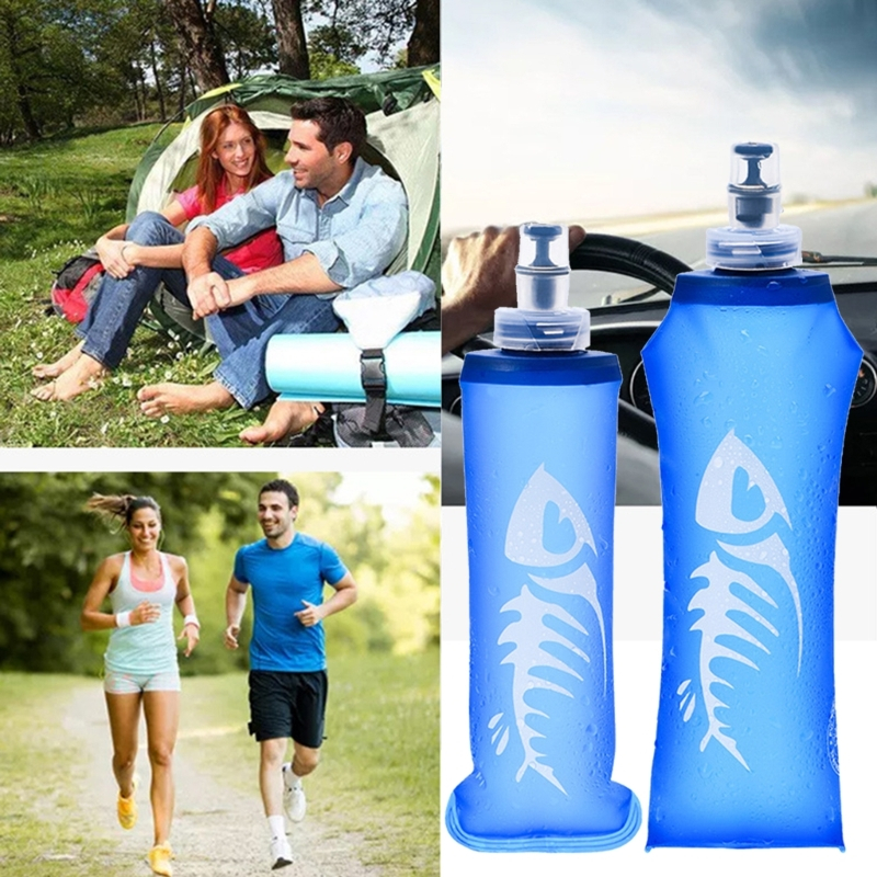 Apenas 170ml 500ml Garrafa Flexível Dobrável Tpu Para Esportes Ar Corrida Garrafa