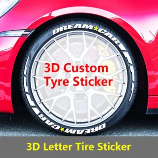 Adesivo De Pneu De Motocicleta De Carro Custome Roda DIY Letras Em Inglês
