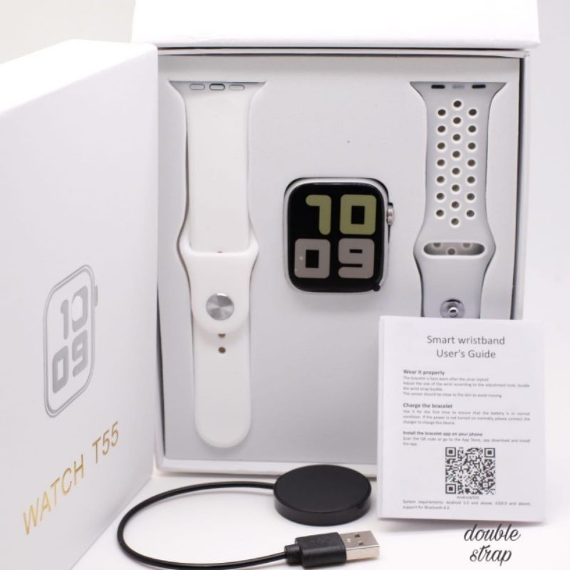 2024 Novo T55 T500 & T500 + Relógio Smartwatch Bluetooth PK X8 Y68