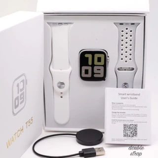 2024 Novo T55 T500 & T500 + Relógio Smartwatch Bluetooth PK X8 Y68