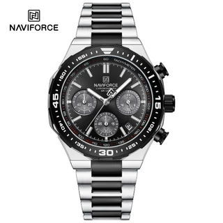 NAVIFORCE 8049 Movimento De Quartzo multi-Discagem Relógio Masculino Luminoso À Prova D