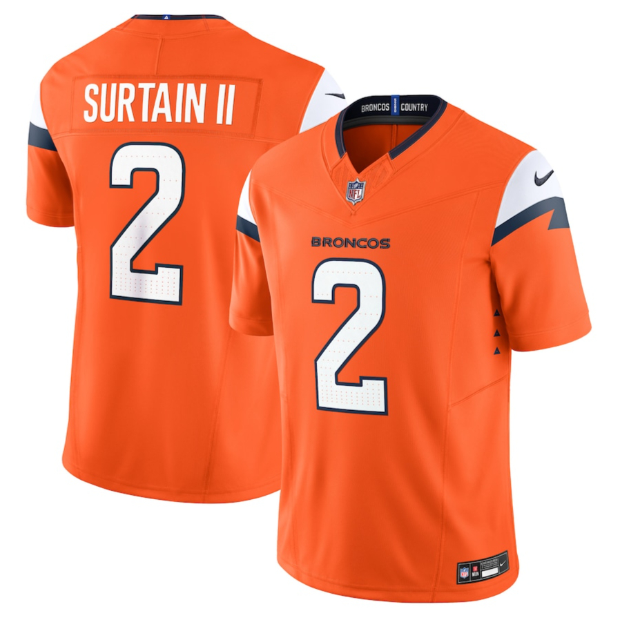 Camisa NFL Denver Broncos Patrick Surtain II Regata Limitada Camiseta ...