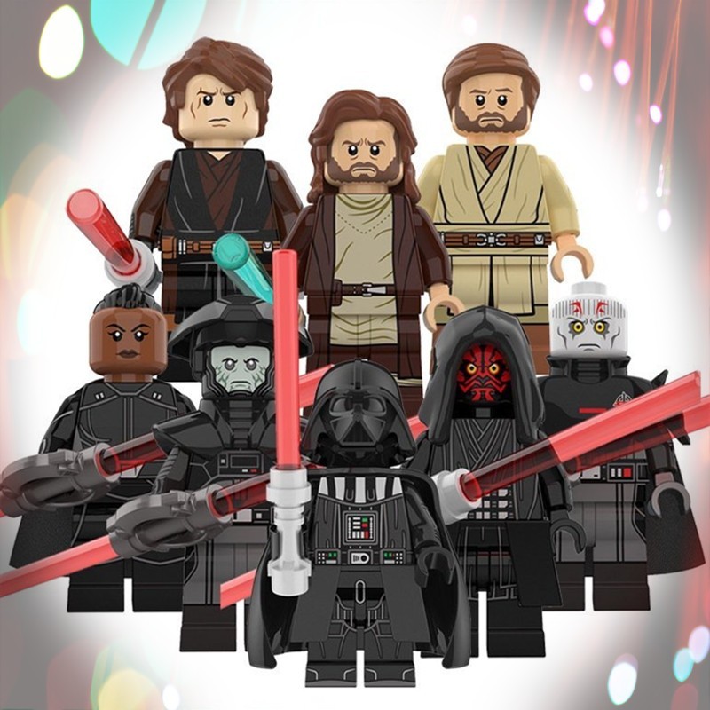 Filme Mini Personagem Série Star Wars Darth Vader Obiwan Mini Brinquedos de Construção Montados