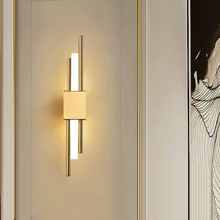 IKEE LumináRia De Parede Abajur Arandela Interna Led Quarto / Sala Dourado Decorações Moderno