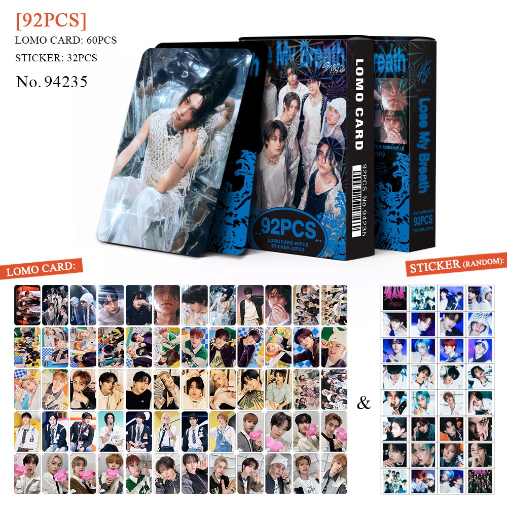 92-96pcs/Caixa STRAY KIDS Cartões Lomo Rock star Super Bowl