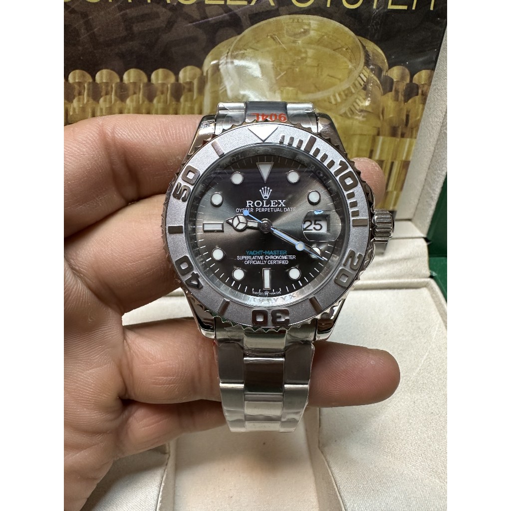 Relógio Mecânico Automático Masculino De Nível Superior , 40mm , Fivela Dobrável 904L , Calendário