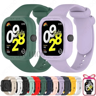 Pulseira De Silicone Com Substituição Da Capa Para Redmi Watch 4 3 Active 2 Lite / Poco Watch / Mi Watch Lite