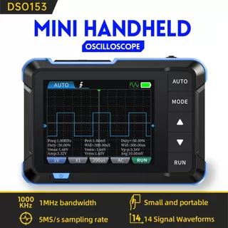 FNIRSI DSO153 Osciloscópio Digital Portátil Gerador De Sinais 2em1 1MHz Largura De Banda 5MSa/s Taxa De Amostragem Ferramentas De Reparo Eletrônico