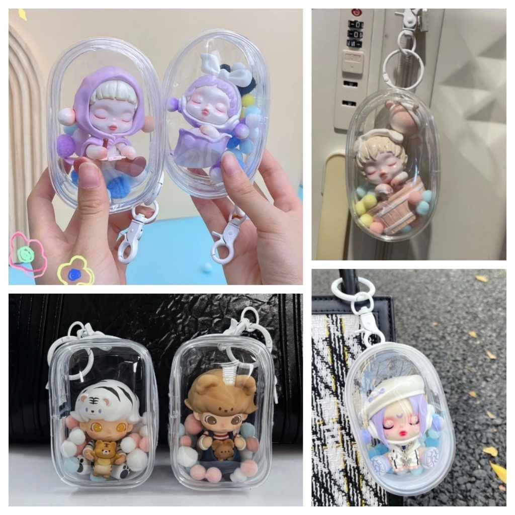 Bolsa Misteriosa Organizadora De Bolsas Carteira Doll Thicken Caixa De Armazenamento Clássica Transparente