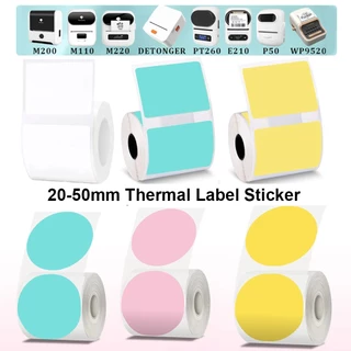 Adesivo De Etiqueta Térmica De 20-50 Mm Papel De Impressora Autoadesivo Compatível Phomemo M110 M220 M200 E210 P50 DETON