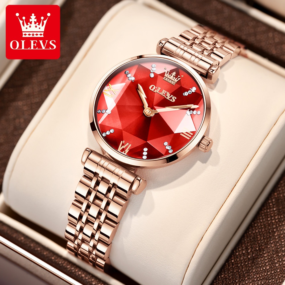 OLEVS Relógio Feminino Relogio A Prova D'água Luxo Orient Original De Aço Inoxidável Quartzo 6642