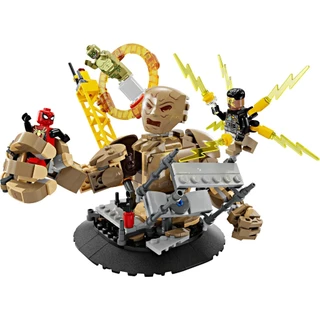 347Pcs | Marvel Homem-Aranha vs . Sandman : Blocos De Batalha Final Brinquedos Educativos Compatíveis Com Lego Gifts for Kids