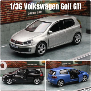 RMZ CITY 1 : 36 Volkswagen Golf GTI VW Simulação Modelos De Carros Fundidos 5'Diecast Alloy Metal Miniatura Pull Back Collection Gift Para Garotos Kid